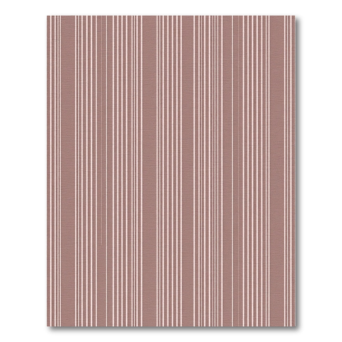 Soft Rose White Vertical Stripes Rug