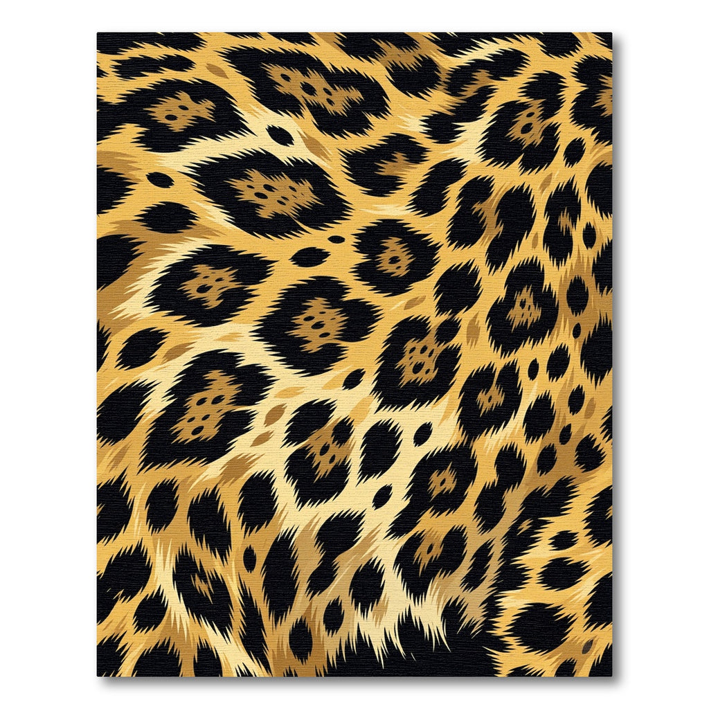 Bold Gold Leopard Animal Spot Rug