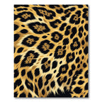Bold Gold Leopard Animal Spot Rug