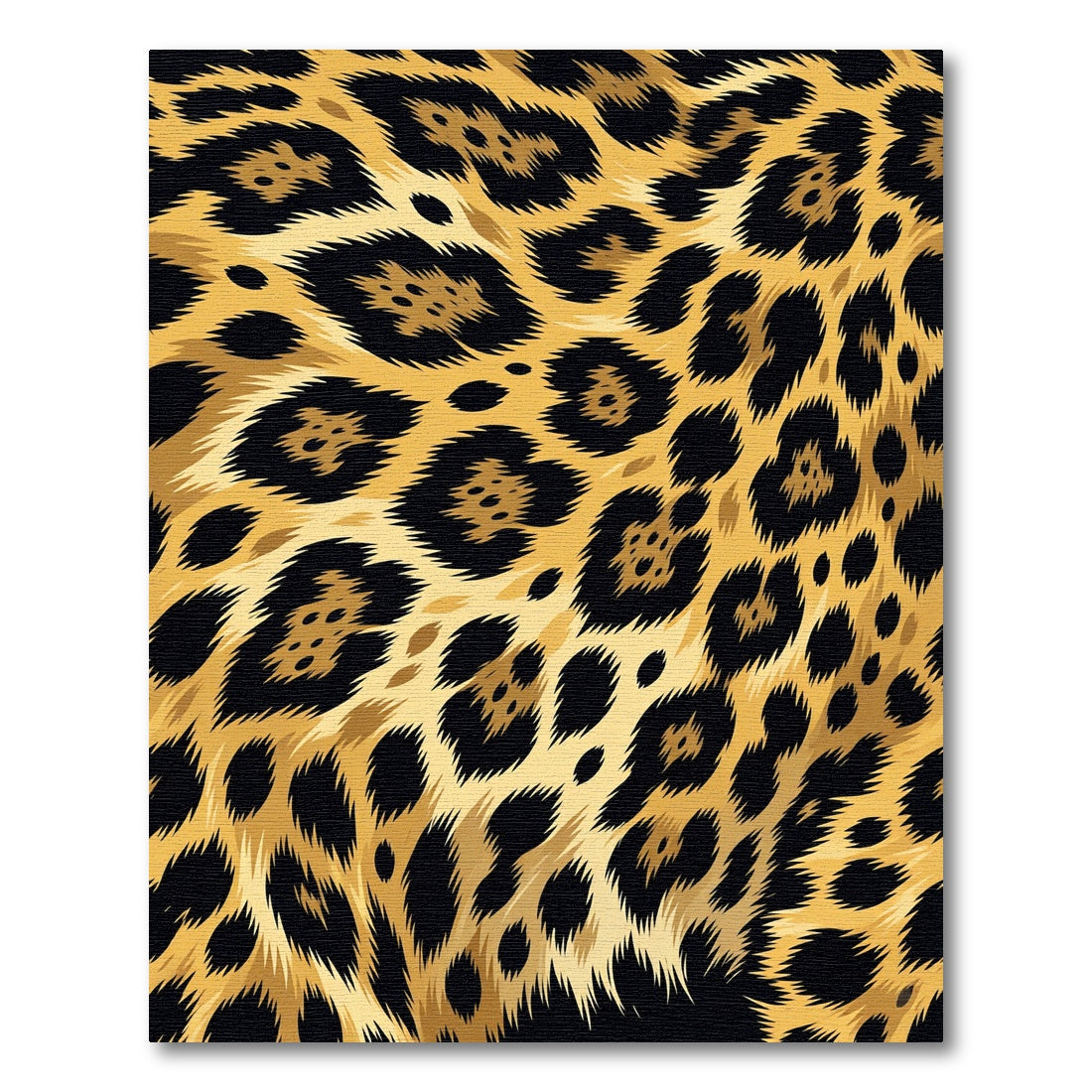 Bold Gold Leopard Animal Spot Rug