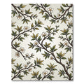 White Blossom Branch Foliage Rug