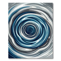 Dynamic Blue Grey Spiral Flow Rug