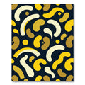 Modern Yellow Bean Abstract Shape Rug