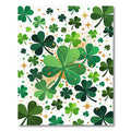 Whimsical Golden Shamrock Clover Forest Rug