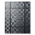Monochrome Woven Intersecting Grid Rug