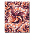 Crimson Swirl Pinwheel Tie Dye Rug