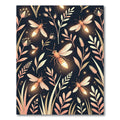 Luminous Firefly Botanical Night Garden Rug