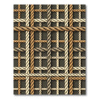 Neutral Woven Rope Grid Rug