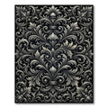 Monochromatic Ornate Acanthus Scroll Rug