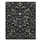 Monochromatic Ornate Acanthus Scroll Rug