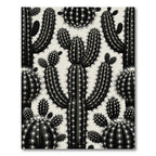 Monochromatic Desert Cactus Cluster Rug