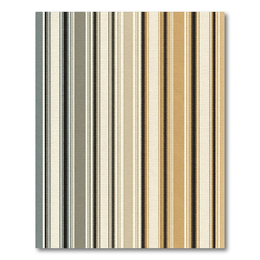 Earthy Neutral Tone Vertical Stripe Rug