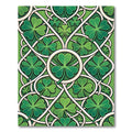 Celtic Clover Interlocking Emerald Knot Rug