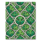 Celtic Clover Interlocking Emerald Knot Rug