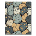 Cracked Stone Brick Mosaic Rug
