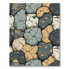 Cracked Stone Brick Mosaic Rug