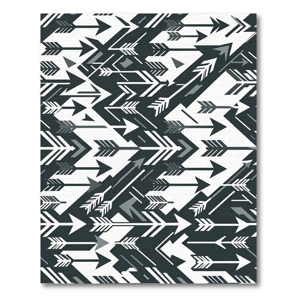 Graphic Tribal Arrow Collage Rug