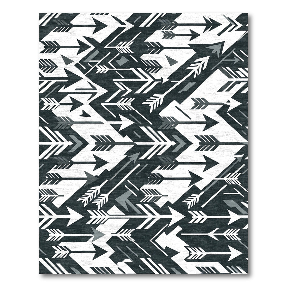 Graphic Tribal Arrow Collage Rug