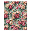 Romantic Peony Bouquet Soft Pastel Rug