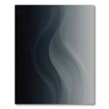 Minimalist Monochrome Gray Wavy Gradient Rug