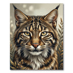 Intense Bobcat Face Wild Animal Rug