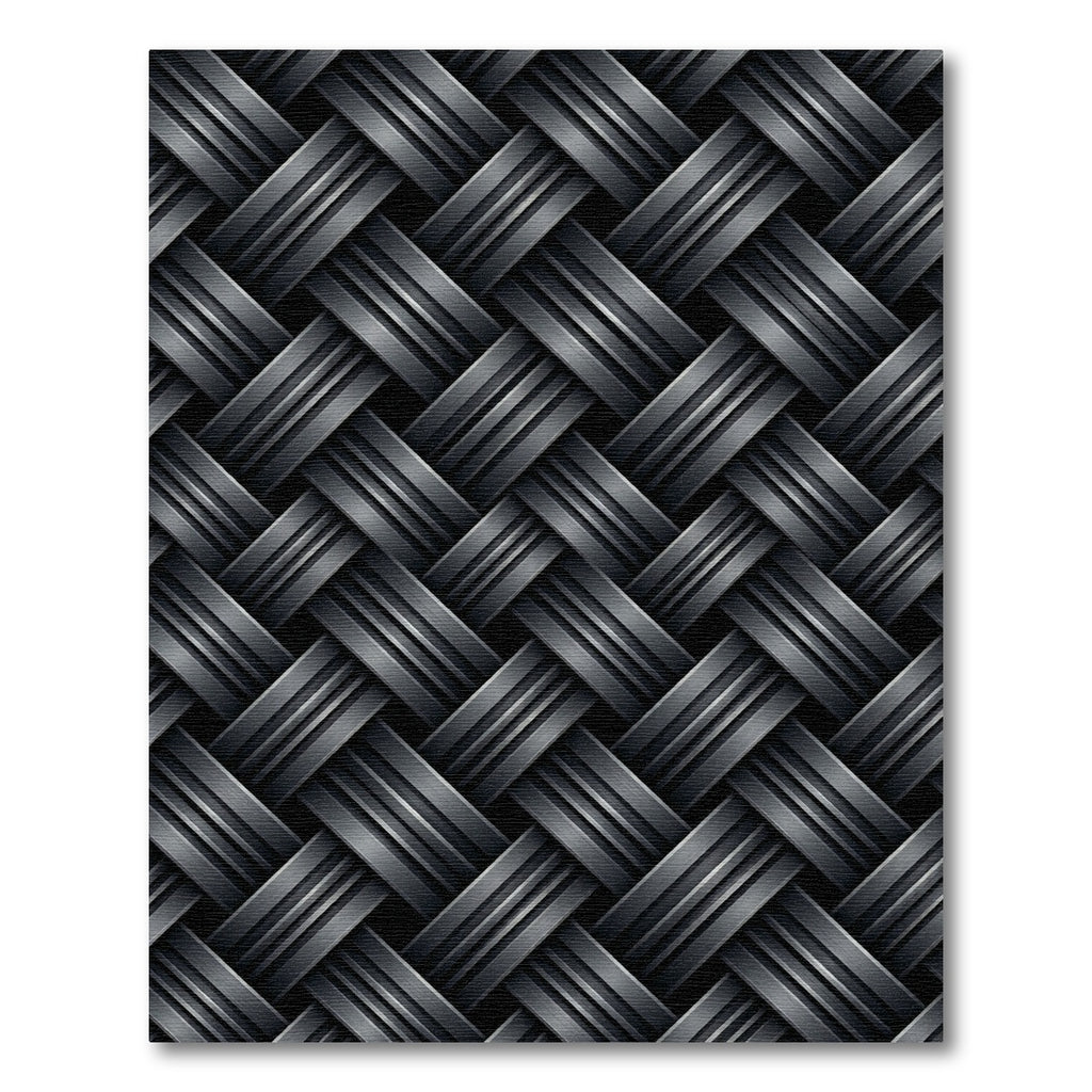 Charcoal Woven Herringbone Texture Rug