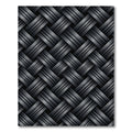 Charcoal Woven Herringbone Texture Rug