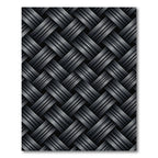 Charcoal Woven Herringbone Texture Rug