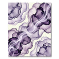 Ethereal Violet Ink Liquid Wave Rug