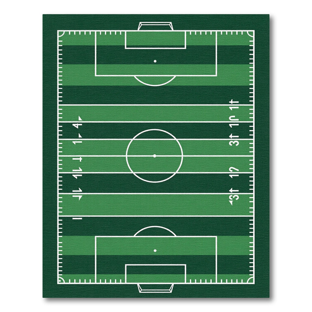 Green Athletic Field Graphic Area Rug