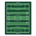 Green Athletic Field Graphic Area Rug