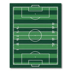 Green Athletic Field Graphic Area Rug