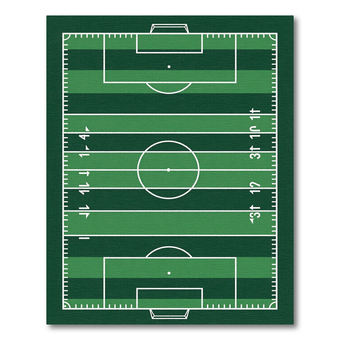 Green Athletic Field Graphic Area Rug