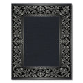 Ornate Charcoal Silver Acanthus Scroll Rug