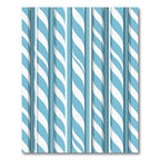 Sky Blue White Twisting Stripe Rug