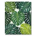 Tropical Monstera Leaf Arrangement Rug
