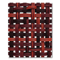 Crimson And Scarlet Woven Texture Rug