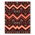 Bold Terracotta Zigzag Southwestern Geometric Rug