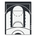 Minimalist Monochrome Abstract Geometric Arc Rug