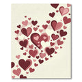 Crimson Pink Hearts Cascade Rug