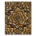Bold Leopard Rose Bloom Rug
