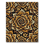 Bold Leopard Rose Bloom Rug