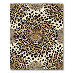Bold Leopard Spots And Faces Rug
