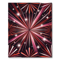 Radiant Red Starburst Celestial Burst Rug