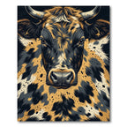 Bold Gold Cow Spots Rug