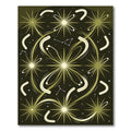 Olive Celestial Starry Constellation Area Rug