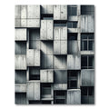 Retro Concrete Architectural Blocks Rug