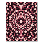 Crimson Pink Hexagonal Mandala Rug