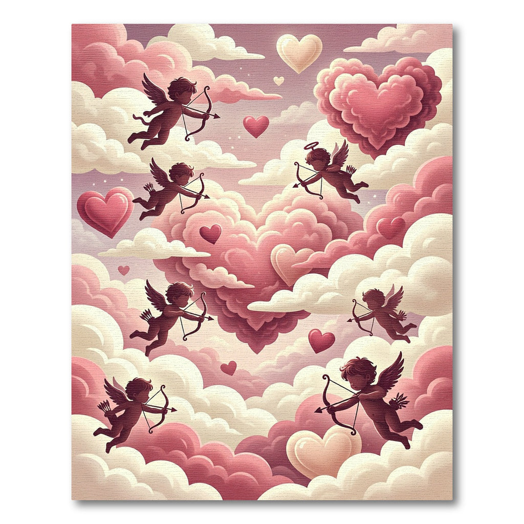 Cupid Hearts In Pink Sky Rug