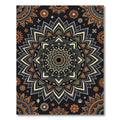 Sacred Golden Mandala Sun Chakra Rug